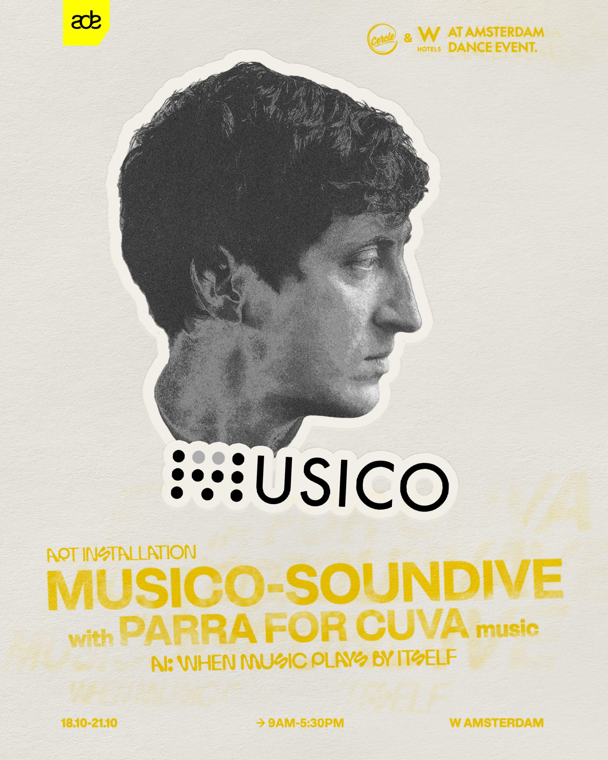 Musico for Cercle Music @ADE Festival Amsterdam, October 18-22, 2023